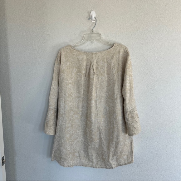John Mark Linen Lagenlook Coastal Blouse Size XL - Picture 8 of 8